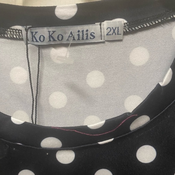 Ko.Ko. Ailis Fashion Top plus sIe 2X - Picture 4 of 11